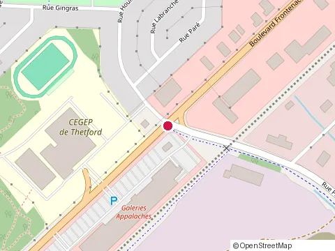 Location of Subway at 1001 Rue Pie Xi, Thetford Mines