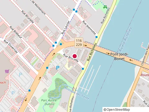Location of Subway at 555 boulevard Laurier, Beloeil