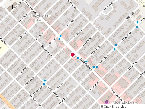 Location of Subway at 1655 105E Ave, Shawinigan-Sud
