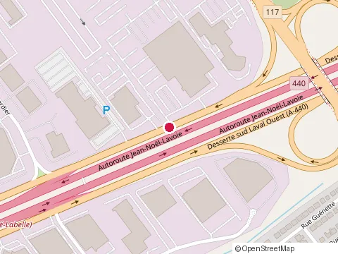 Location of Subway, Laval