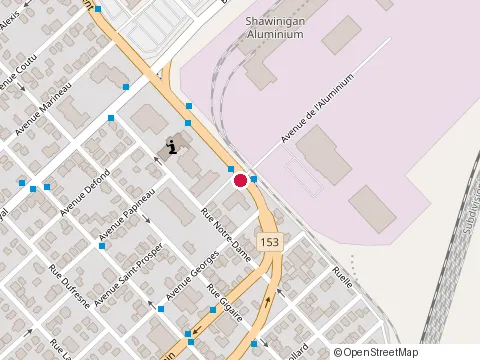 Location of Subway at 1275 Boulevard St Sacrement, Shawinigan