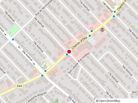 Location of Subway at 1704 Chem. d'Oka, Deux-Montagnes