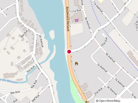 Location of Subway at 664 Bd Renault, Beauceville