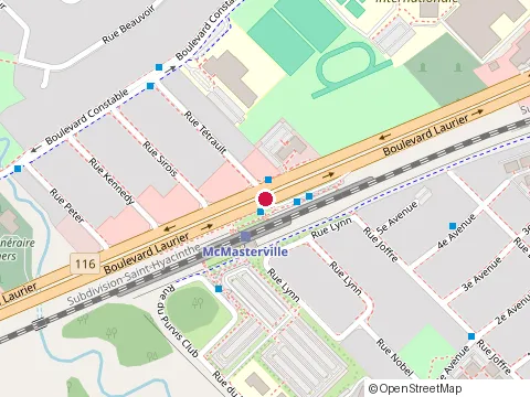 Location of Subway at 60 Bd Laurier, McMasterville