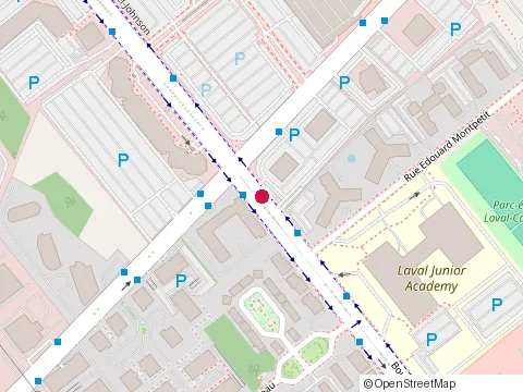 Location of Subway at 1637 Bd Daniel-Johnson, Laval
