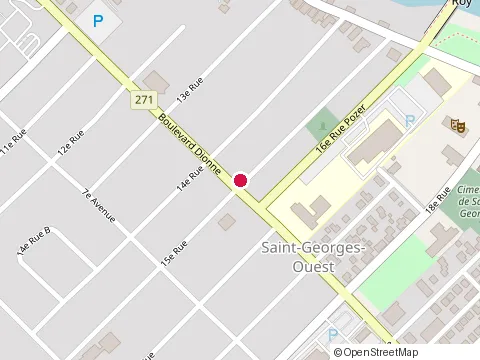 Location of Subway at 1535 Bd Dionne, Saint-Georges
