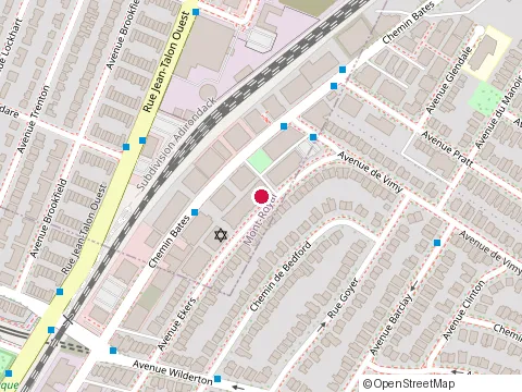 Location of Thousandlashes at 2375 avenue Ekers, Mont-Royal