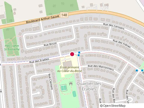 Location of Bruanto Construction at 1036 Rue des Erables, Saint-Eustache