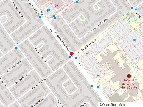 Location of Centre Intégré de Santé et de Services Sociaux de Laval at 1755 Bd René-Laennec, Laval