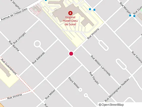 Location of Clsc Gaston-Bélanger at 30 Rue Ferland, Sorel-Tracy