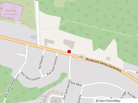 Location of Express St-Hubert at 1220 boulevard Sainte-Geneviève, Chicoutimi