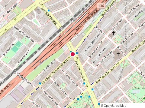 Location of Gm at 3002 Rue Saint-Antoine O, Montréal