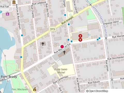 Location of H&R Block at 145 Rue Maclaren E, Gatineau