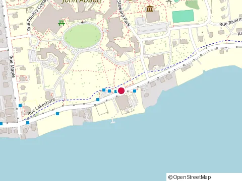 Location of Macdonald Campus Library at 21111 Lakeshore Rd, Sainte-Anne-de-Bellevue