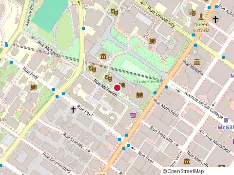 Location of Mcgill Library at 3459 Rue Mctavish, Montréal