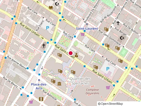 Location of Montreal Police Complaint Brd at 1441 Rue St-Urbain, Montréal