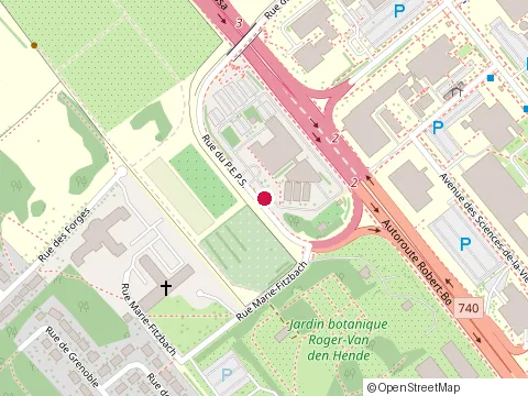 Location of Pavillon Ernest-Lemieux at 2325 Rue de la Vie-Étudiante, Québec