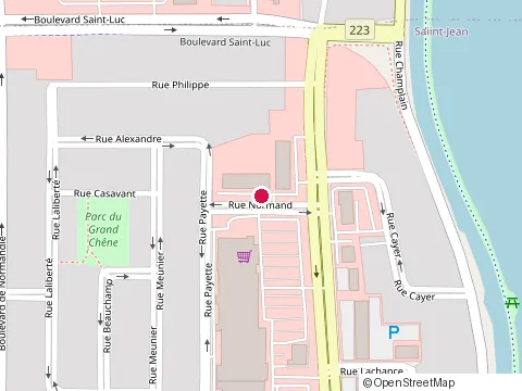 Location of Point de Service Local - Saint-Jean-Sur-Richelieu at 365 Rue Normand, Saint-Jean-sur-Richelieu