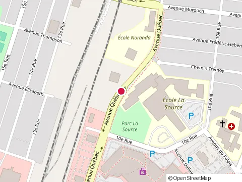 Location of Restaurant et Bar St-Hubert at 60 Avenue Québec, Rouyn-Noranda
