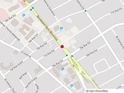 Location of Restaurant et Bar St-Hubert at 7352 boulevard Henri-Bourassa, Québec
