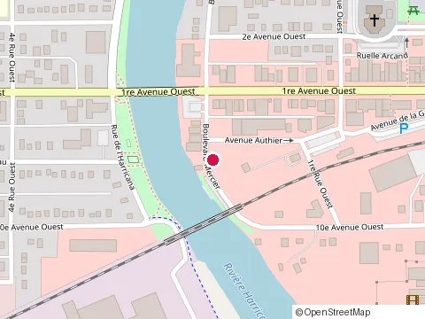Location of Restaurant et Bar St-Hubert at 201-B avenue Authier, Amos