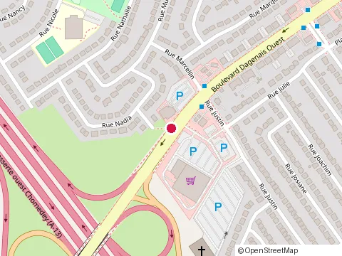 Location of Rôtisserie St-Hubert at 3825 Bd Dagenais O, Fabreville