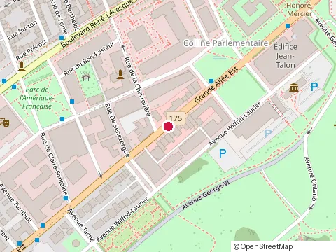 Location of St-Hubert at 693 Grande Allee E Qc, Québec