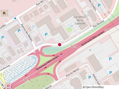 Location of Subway at 670 Bouvier Street, Québec