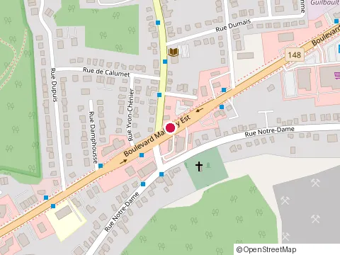 Location of Subway at 869 Maloney Estates, Gatineau