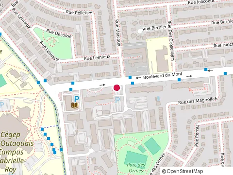 Location of Subway at 207 boulevard Mont Blue, Hull