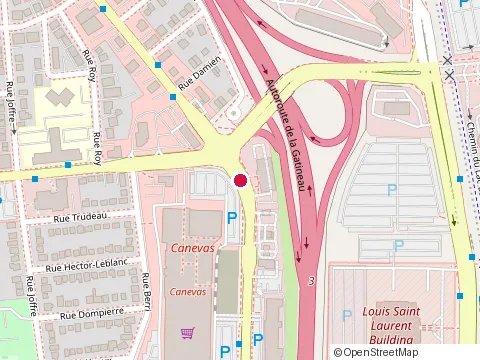 Location of Subway at 438 Boul. St-Joseph, Gatineau