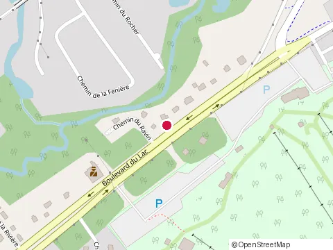 Location of Subway at 1025 boulevard du Lac, Lac-Beauport
