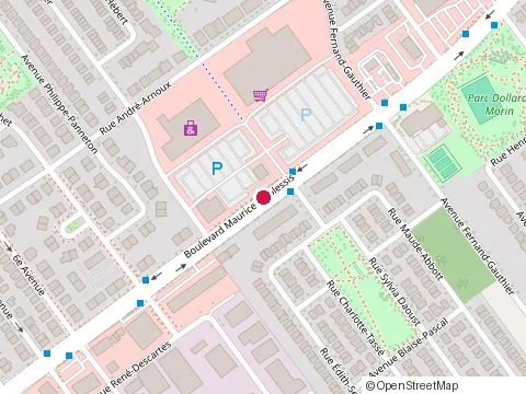 Location of Subway at 7519 boulevard Maurice-Duplessis, Montréal