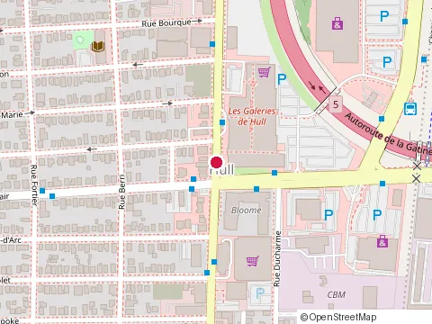 Location of Subway at 320 St Joseph Blvd, Gatineau
