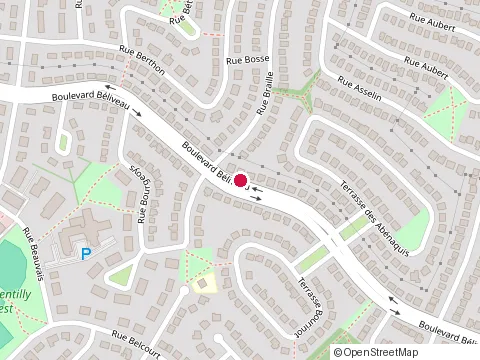 Location of Subway at 2174 Rue du Colisée, Longueuil
