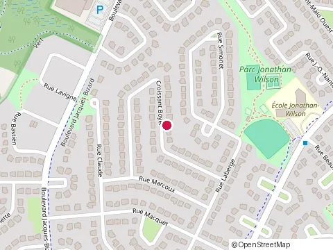 Location of Subway at 574 Jacques Bizard, Lle Bizard