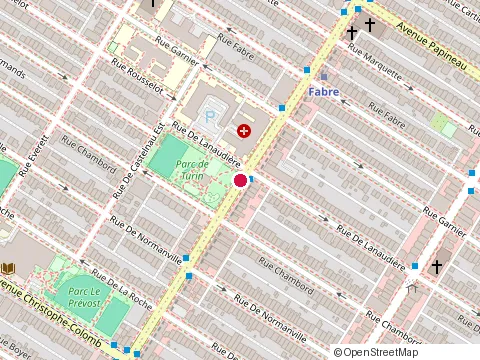 Location of Subway at 1404 Rue Jean Talon Estates, Montréal