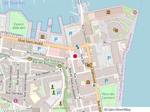 Location of Subway at 44 Rue St.Paul, Québec