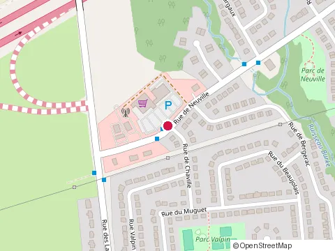 Location of Subway at 1216 de Neuville, Gatineau