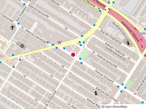Location of Urology Clinic - Muhc Cedars Cancer Centre at Decarie Blvd Room Drc.1438 1001, Montréal
