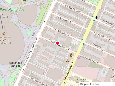 Location of Vézina Assurances Inc. at 4374 Pierre-de Coubertin Ave, Montréal