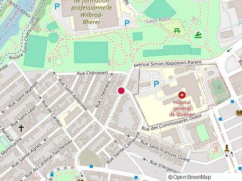 Location of Aire Ouverte de Québec at Pavillon F 260 Bd Langelier, Québec