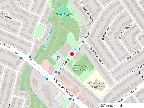 Location of Aréna Martin-St-Louis at 655 Rue Sylvie, Laval