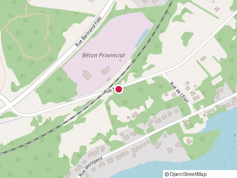 Location of Beton Provincial at 5607 Rue Mills, Sherbrooke