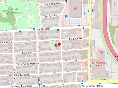 Location of Bibliothèque Lucien-Lalonde at 225 Rue Berri, Gatineau