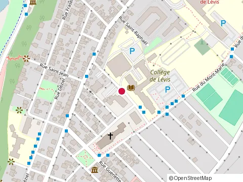 Location of Bibliothèque Pierre-Georges Roy de Lévis at 7 Rue Monseigneur-Gosselin, Levis