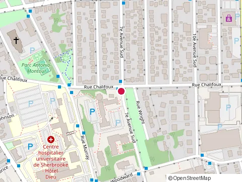 Location of Cadet Office at 525 7E Avenue S, Sherbrooke