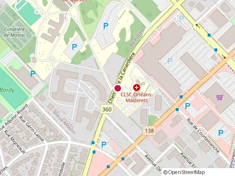 Location of Centre de Réadaptation Ubald-Villeneuve at 2525 chemin de la Canardiere, Québec