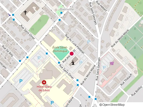 Location of Centre de Services Ambulatoires de Lévis at 106 Rue Jean Xxiii, Lévis