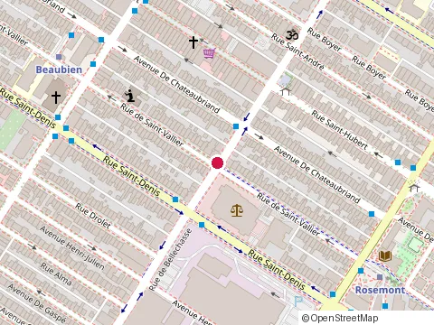 Location of Chsld Paul-Gouin at 5900 Rue de Saint-Vallier, Montréal